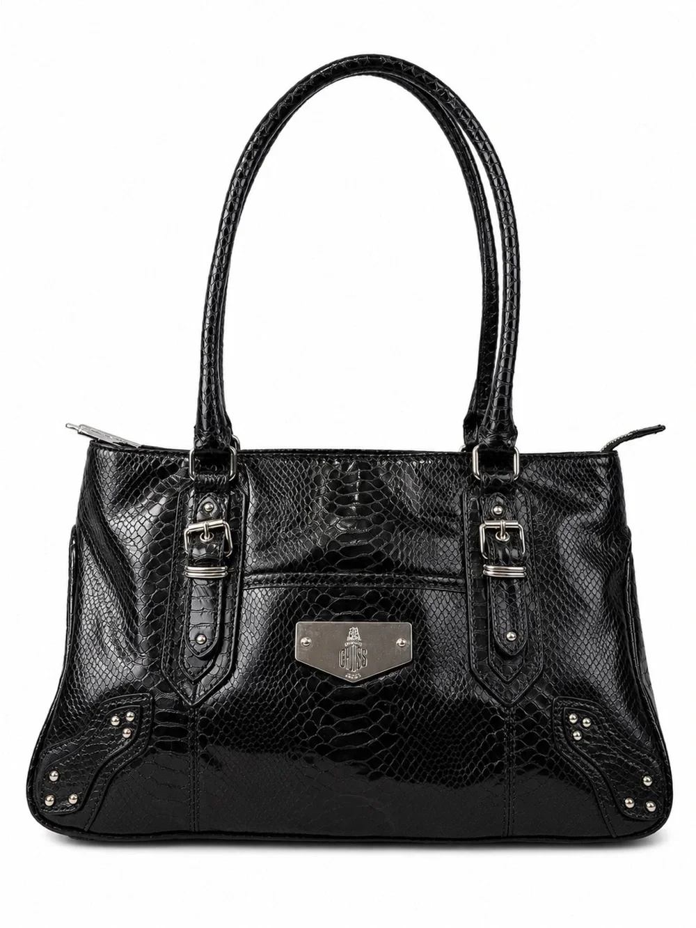 Mark Cross 1845 Collection Snakeskin Handbag